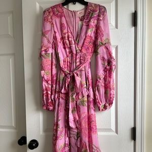 Banjanan Floral Print Long Dress
